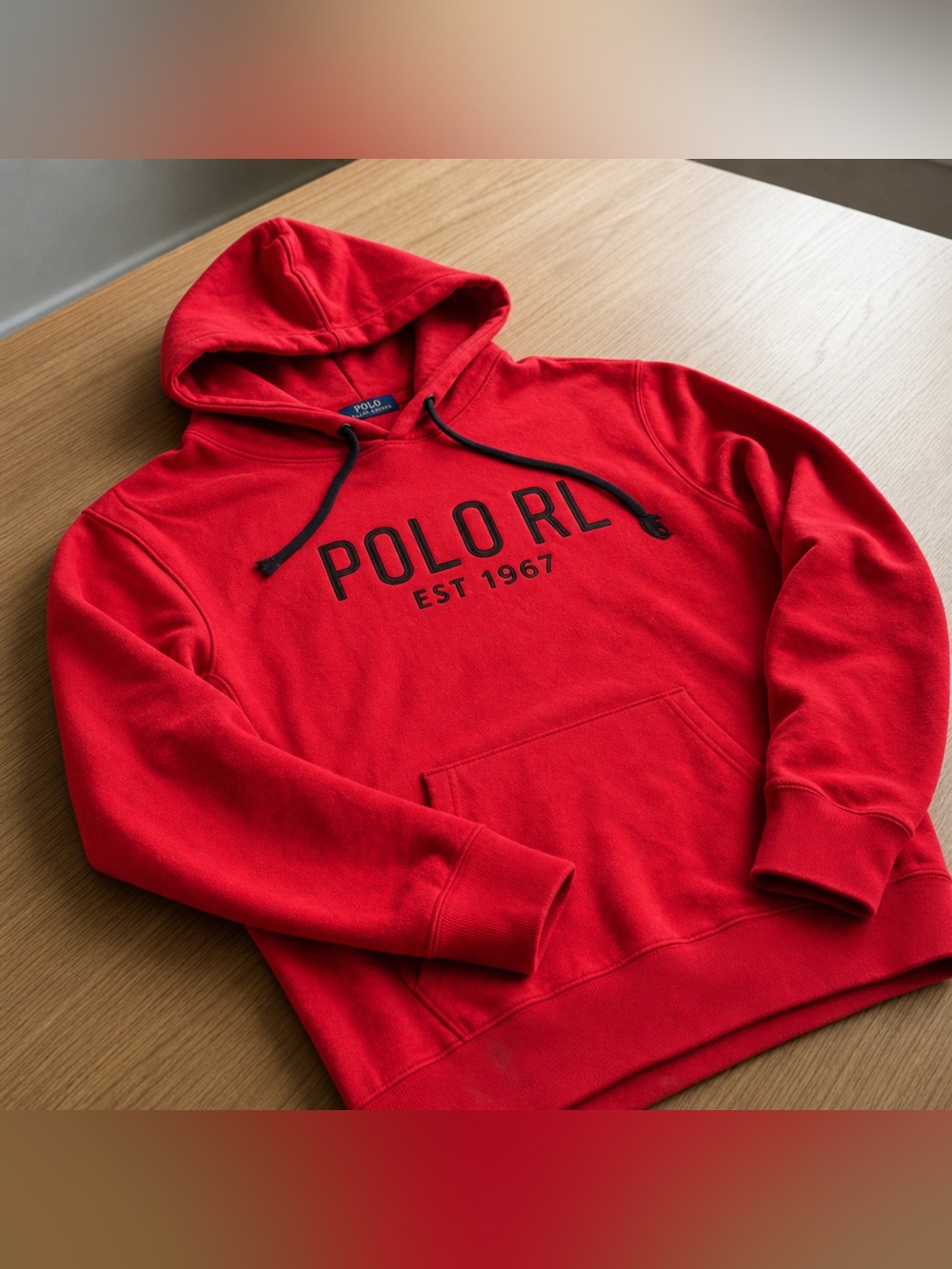 Polo Ralph Lauren Red Hoodie Sweatshirt Size XL